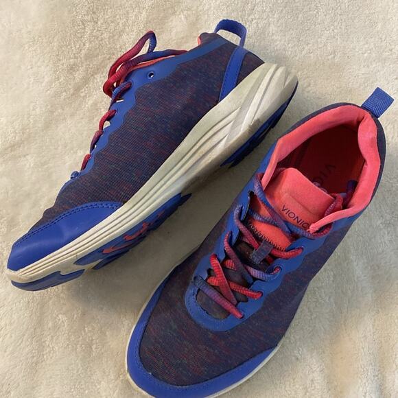 Vionic Agile Fyn Sneakers Blue and Pink Size 8 - Picture 6 of 7